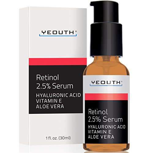 Retinol Serum 2.5% with Hyaluronic Acid, Aloe Vera, Vitamin E by Yeouth review