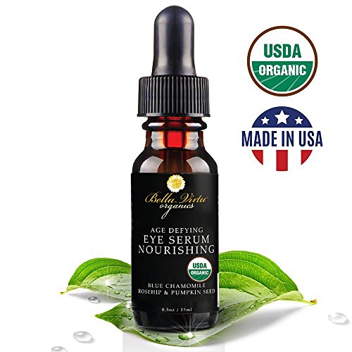 Natural Under Eye Serum for Dark Circles & Puffiness from Bella Virtu Organics TM, review