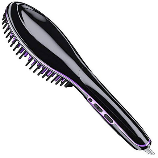 InstaMagic Hair Straightener Brush with LED Display