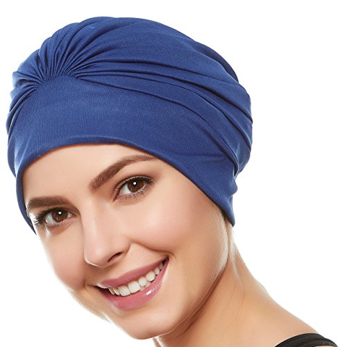 Beemo Women’s Swim Bathing Cap Turban – Polyester Latex Lined Pleated. review