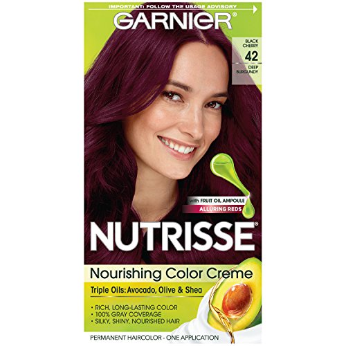 Garnier Nutrisse Nourishing Hair Color Crème, 42 Deep Burgundy (Black Cherry). review