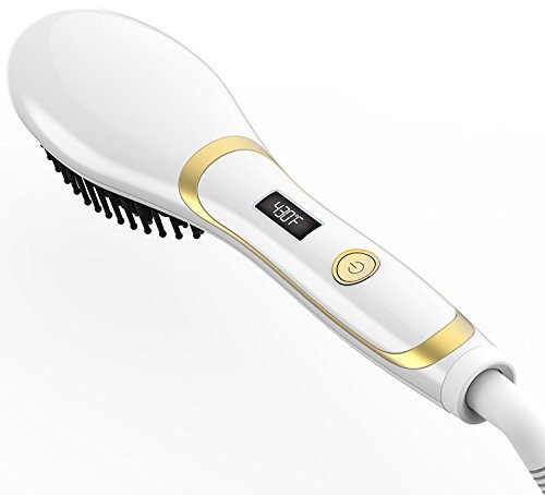 Hair Straightener Brush, Magictec Ceramic Heating Straightening Irons Brush. review