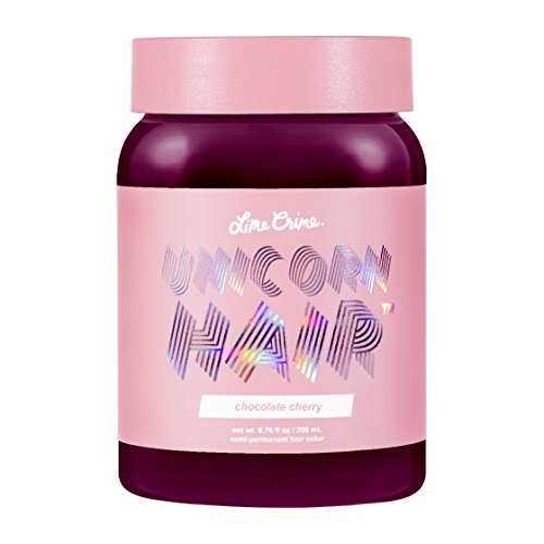 Lime Crime Unicorn Hair - Chocolate Cherry (Full Coverage) Deep Burgundy Red Semi Permanent Hair Dye review
