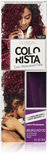 L\'Oréal Paris Colorista Semi-Permanent Hair Color for Brunettes, Burgundy review