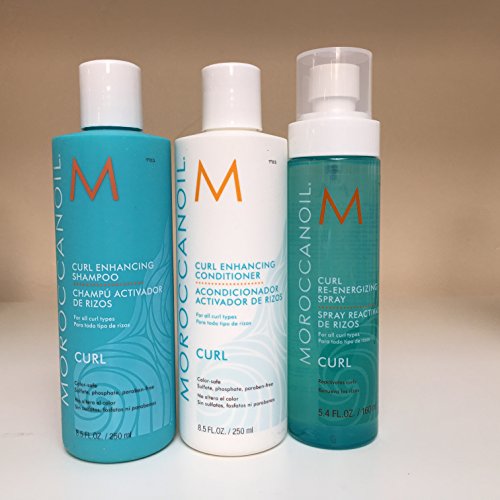 Moroccan Oil Curl Enhancing Shampoo & Conditioner 8.5oz & Curl Re-Energizing Spray review