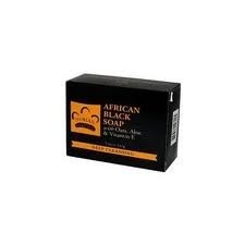 Organic African Black Soap (16oz block) - Authentic from Ghana with Cocoa, Shea Butter & Aloe.