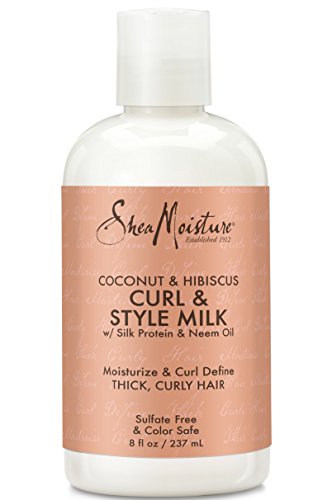 Shea Moisture Coconut & Hibiscus Curl & Style Milk i review