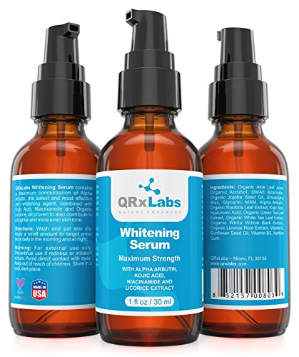 Skin Whitening Serum with 2% Alpha Arbutin, Kojic Acid & Licorice Root Extract
