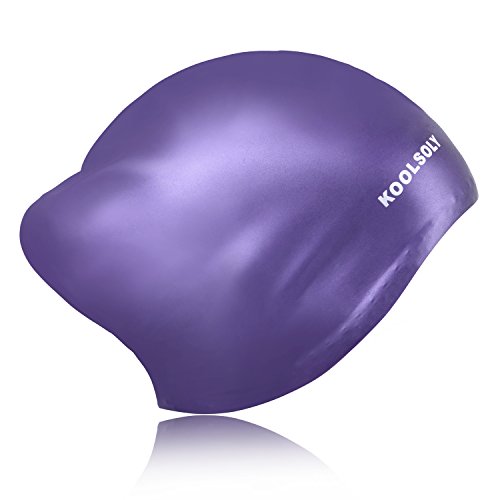Swim Cap for Long Hair by KOOLSOLY Waterproof Swimming Cap by Kooksoly, review