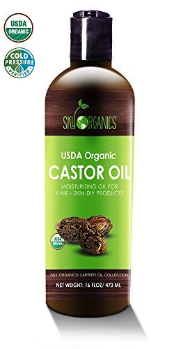 Castor Oil (16oz) USDA Organic Cold-Pressed, 100% Pure, Hexane-Free Castor Oil by Sky Organics review