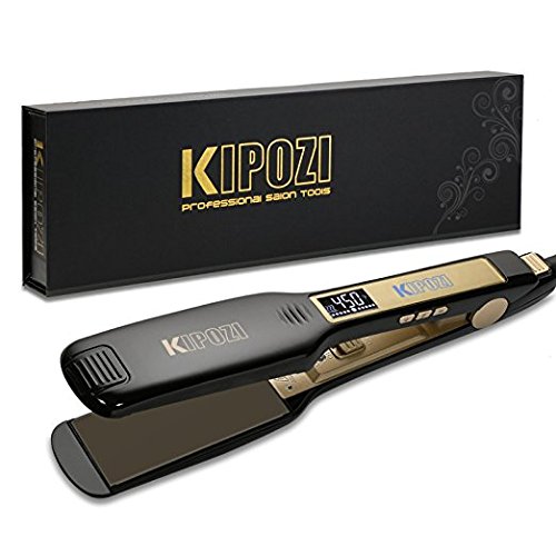 KIPOZI Professional Titanium Flat Iron Hair Straightener 